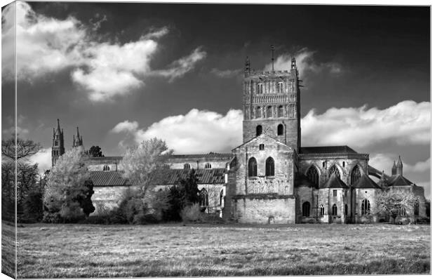 Tewkesbury Abbey Canvas Print by Darren Galpin