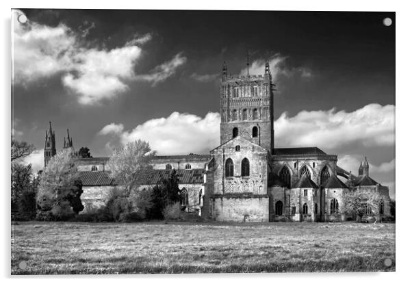 Tewkesbury Abbey Acrylic by Darren Galpin