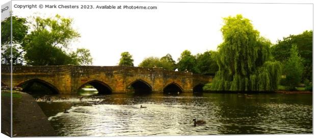 Bakewell Bridge Canvas Print by Mark Chesters