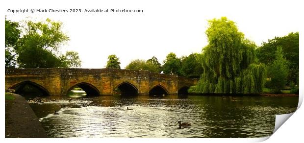 Bakewell Bridge Print by Mark Chesters