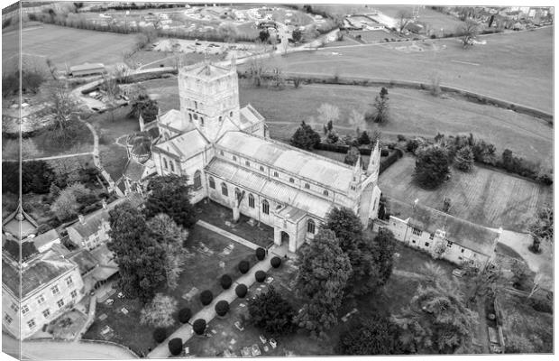 Tewkesbury Abbey Canvas Print by Apollo Aerial Photography