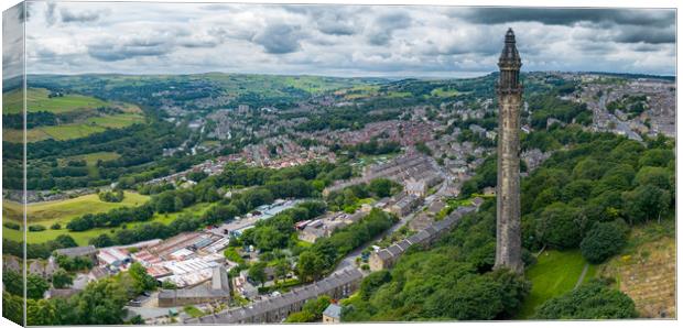 Wainhouse Tower Panorama Canvas Print by Apollo Aerial Photography