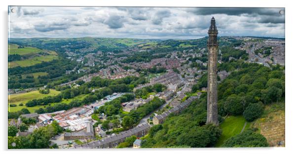 Wainhouse Tower Panorama Acrylic by Apollo Aerial Photography