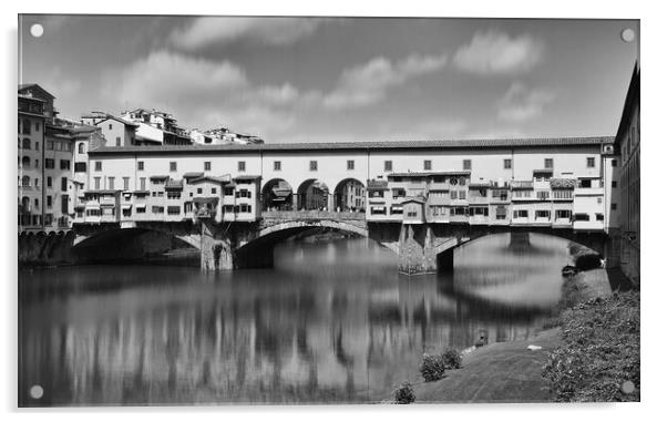 Ponte Vecchio Acrylic by Will Ireland Photography