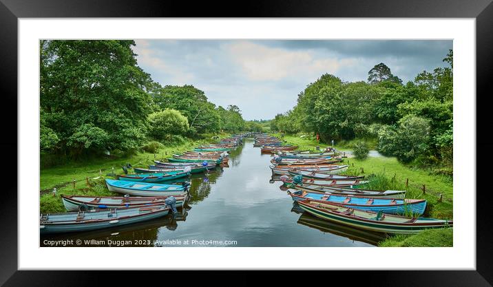 Boats of Killarney Framed Mounted Print by William Duggan