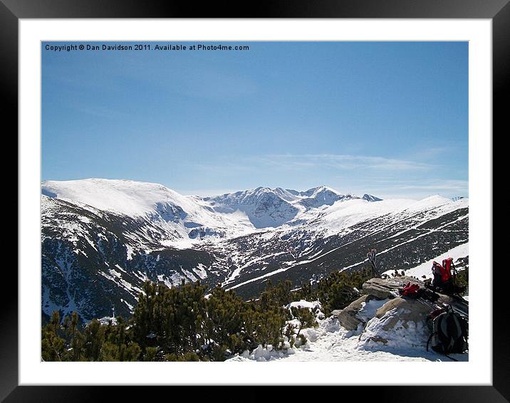 Rila Mountains in Winter Framed Mounted Print by Dan Davidson