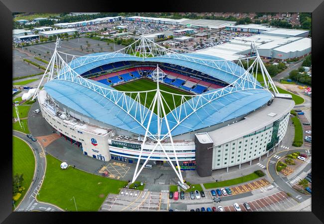 Bolton Wanderers FC Framed Print by Apollo Aerial Photography