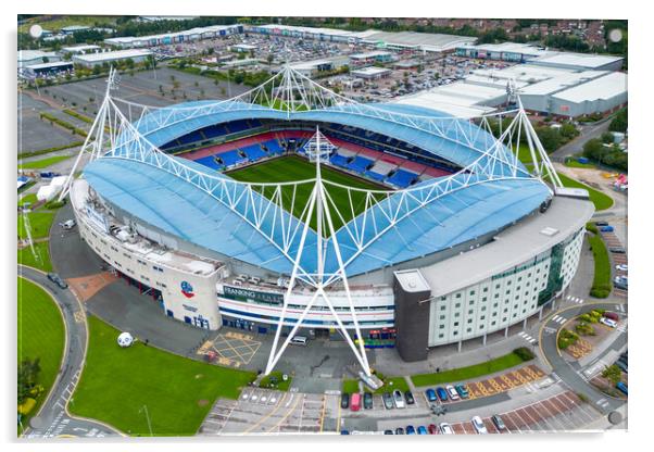 Bolton Wanderers FC Acrylic by Apollo Aerial Photography