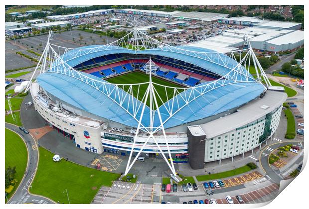 Bolton Wanderers FC Print by Apollo Aerial Photography
