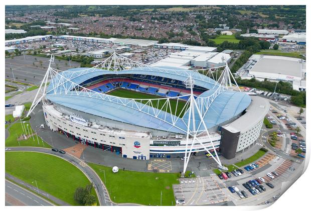 Bolton Wanderers FC Print by Apollo Aerial Photography