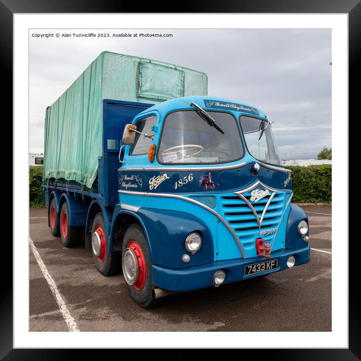 Foden truck Framed Mounted Print by Alan Tunnicliffe