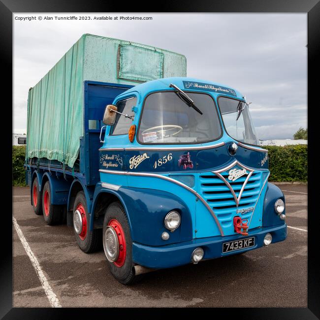 Foden truck Framed Print by Alan Tunnicliffe