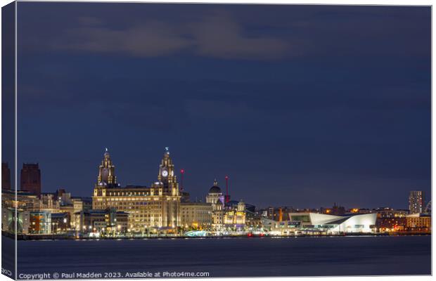 Liverpool Waterfront Canvas Print by Paul Madden