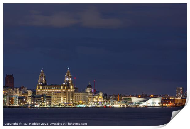 Liverpool Waterfront Print by Paul Madden