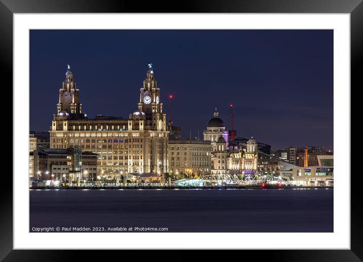 The Royal Liver Building Framed Mounted Print by Paul Madden