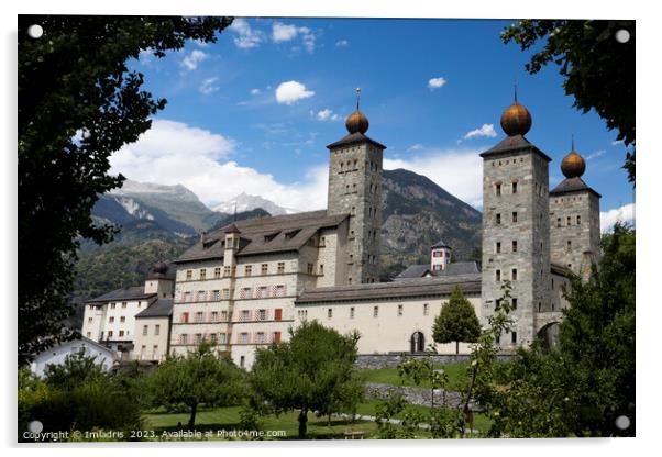 Stockalper Palace, Brig-Glis, Switzerland Acrylic by Imladris 
