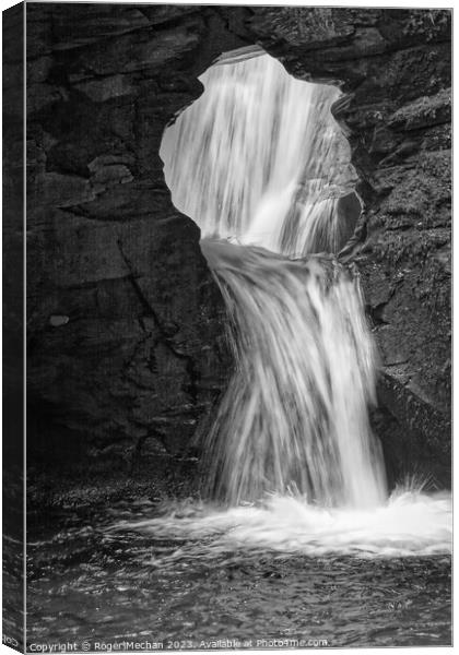 Cascading Wilderness Waterfall Canvas Print by Roger Mechan