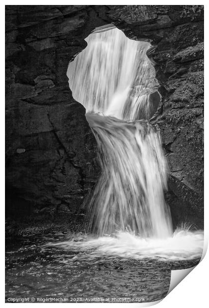 Cascading Wilderness Waterfall Print by Roger Mechan