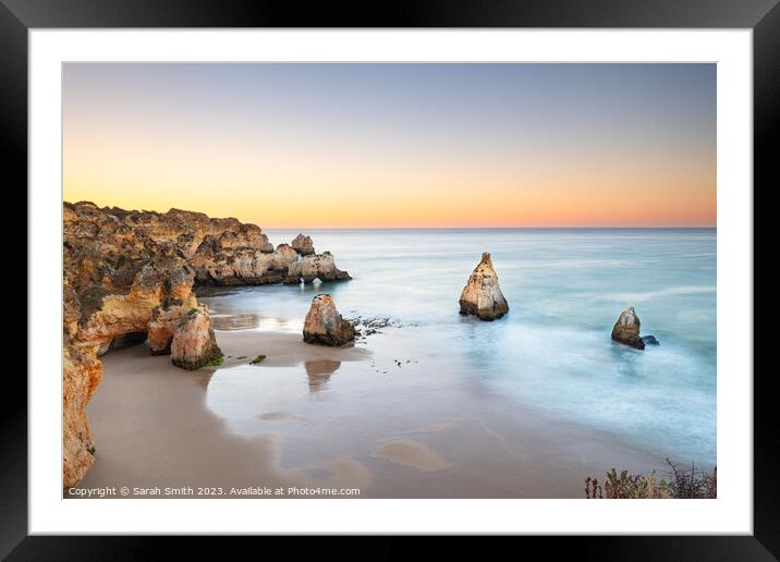 Praia De Prainha Sunrise  Framed Mounted Print by Sarah Smith