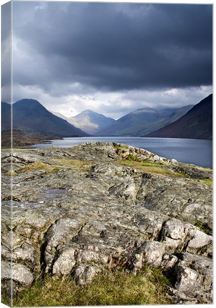 Wastwater towards Great Gable Canvas Print by Catherine Fowler