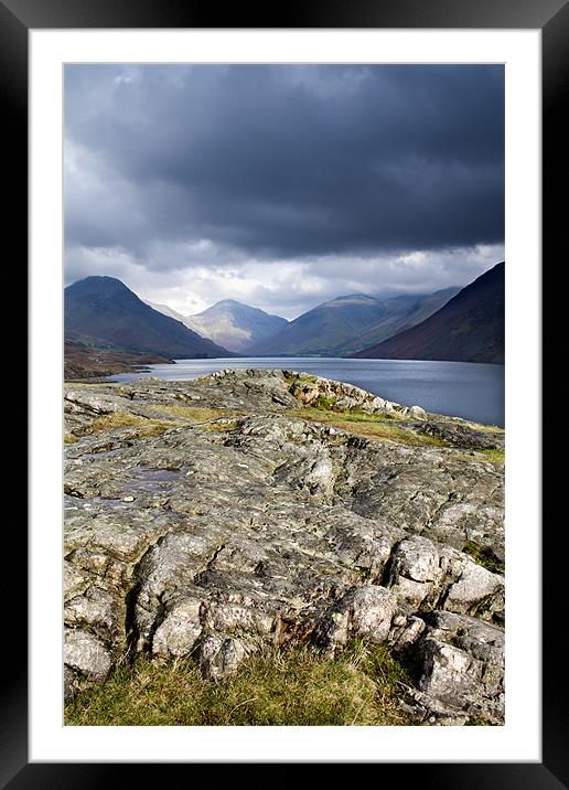 Wastwater towards Great Gable Framed Mounted Print by Catherine Fowler