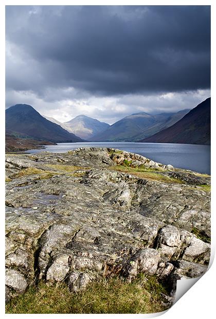 Wastwater towards Great Gable Print by Catherine Fowler