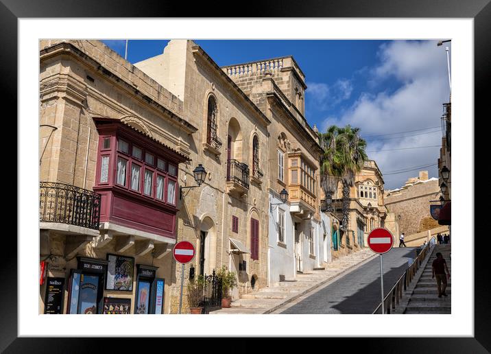 City of Victoria in Gozo, Malta Framed Mounted Print by Artur Bogacki