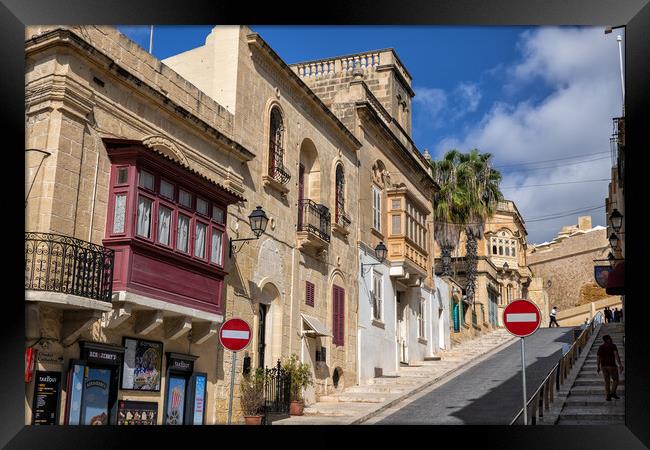 City of Victoria in Gozo, Malta Framed Print by Artur Bogacki