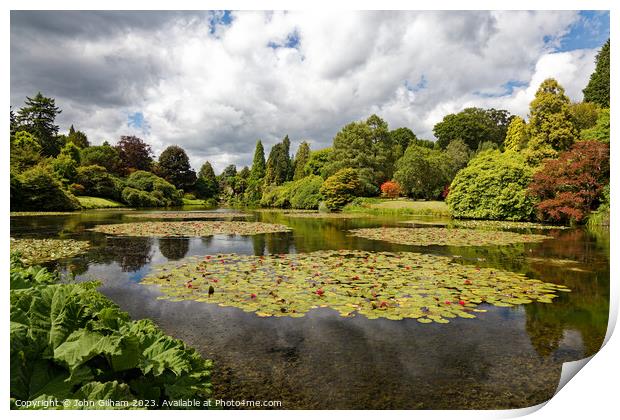 Sheffield Park and gardens, Haywards Heath, East S Print by John Gilham