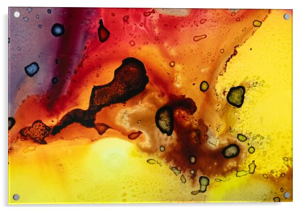 Alcohol ink abstract. Acrylic by Bill Allsopp