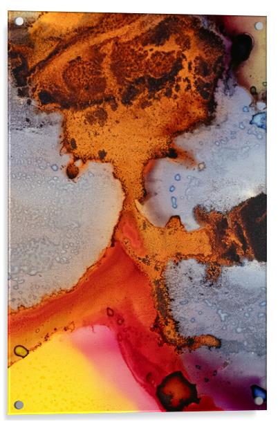 The orange isthmus. Acrylic by Bill Allsopp