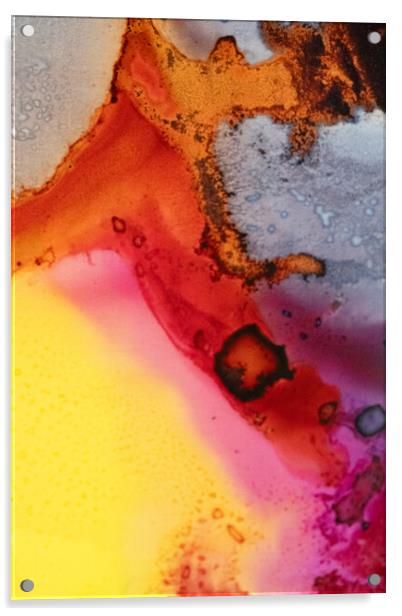 Churning colours. Acrylic by Bill Allsopp