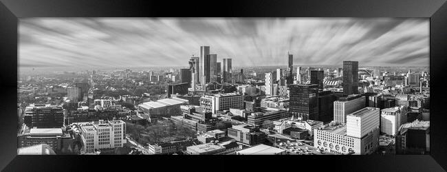 City of Manchester Skyline Framed Print by Apollo Aerial Photography