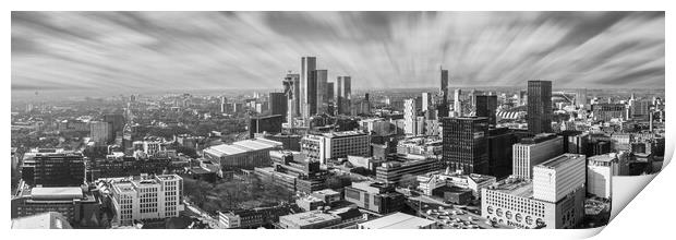 City of Manchester Skyline Print by Apollo Aerial Photography