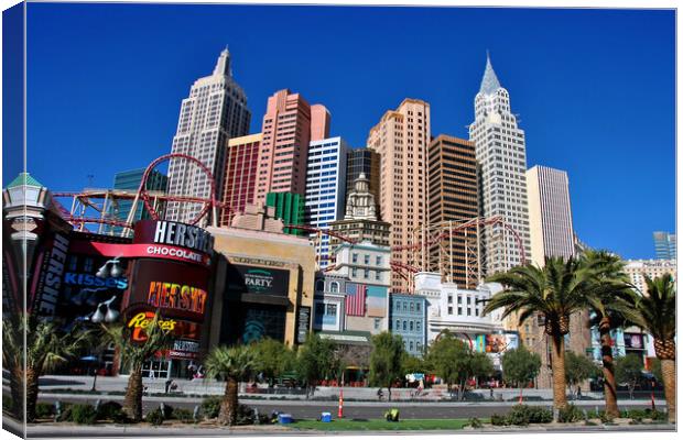 Unveiling Las Vegas' Iconic American Splendour Canvas Print by Andy Evans Photos