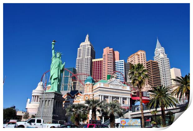Las Vegas' NYC Skyline Replica Print by Andy Evans Photos