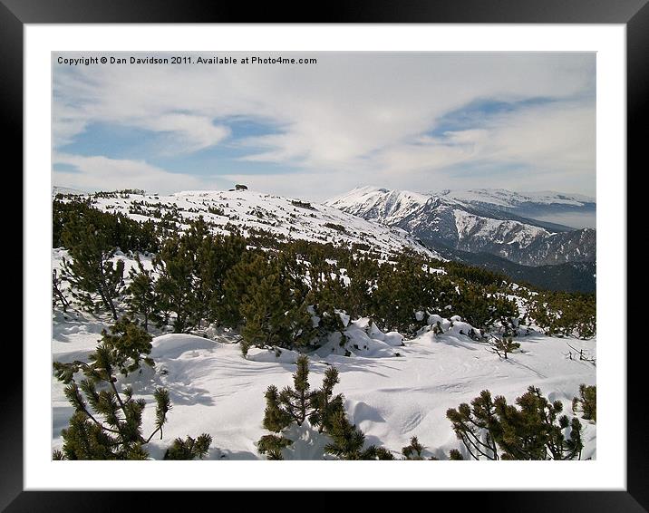 Rila Mountains Winter Snow Scene Framed Mounted Print by Dan Davidson