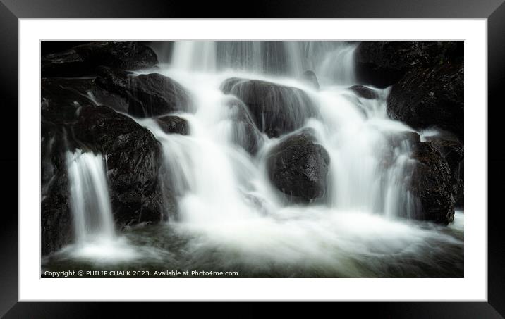 The perfectly formed Ladore waterfalls 921  Framed Mounted Print by PHILIP CHALK