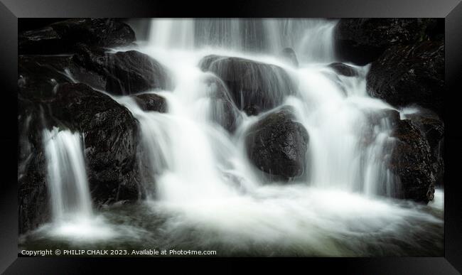 The perfectly formed Ladore waterfalls 921  Framed Print by PHILIP CHALK
