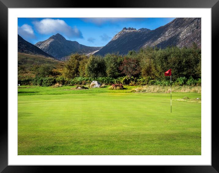 The 5th at Corrie Framed Mounted Print by David Brookens