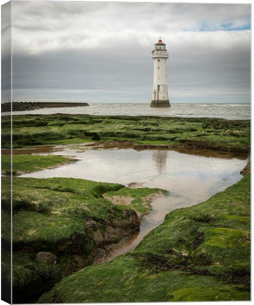 New Brighton Lighthouse Canvas Print by Jonathan Thirkell