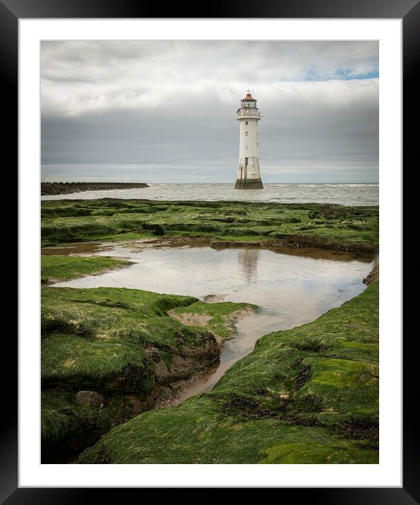 New Brighton Lighthouse Framed Mounted Print by Jonathan Thirkell