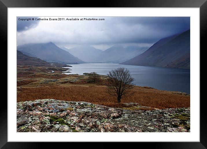 Low cloud on Wastwater Framed Mounted Print by Catherine Fowler