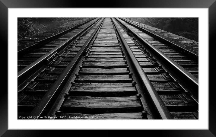 Abandoned Railway's Silent Echoes Framed Mounted Print by Tom McPherson