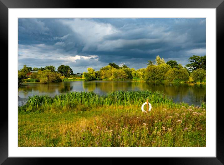 Secret Pond Surrey Framed Mounted Print by Clive Eariss