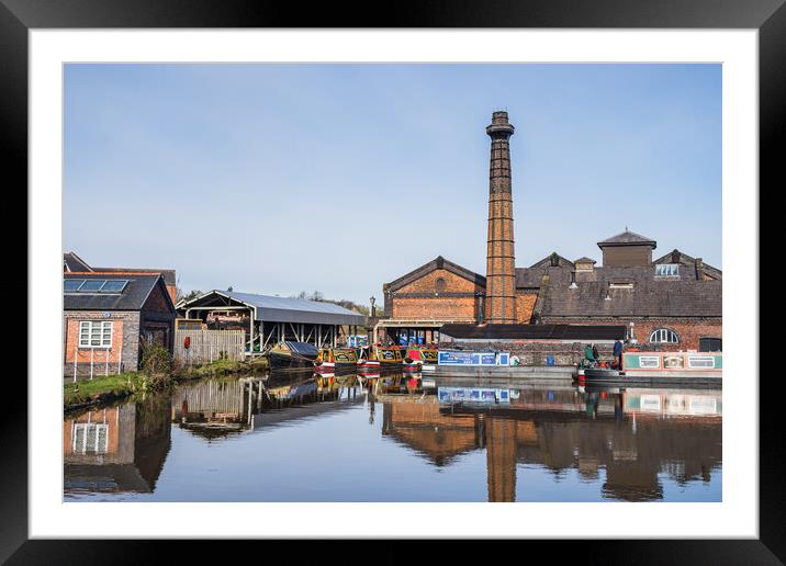 Reflections on the Ellesmere Canal Framed Mounted Print by Jason Wells