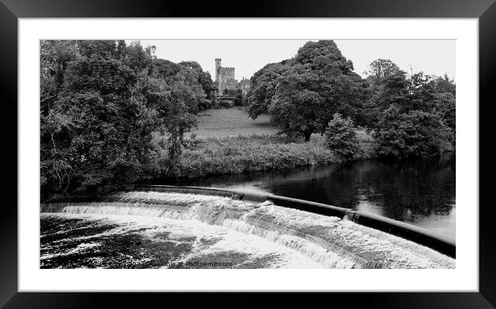 Hornby Castle and Weir Framed Mounted Print by Michele Davis