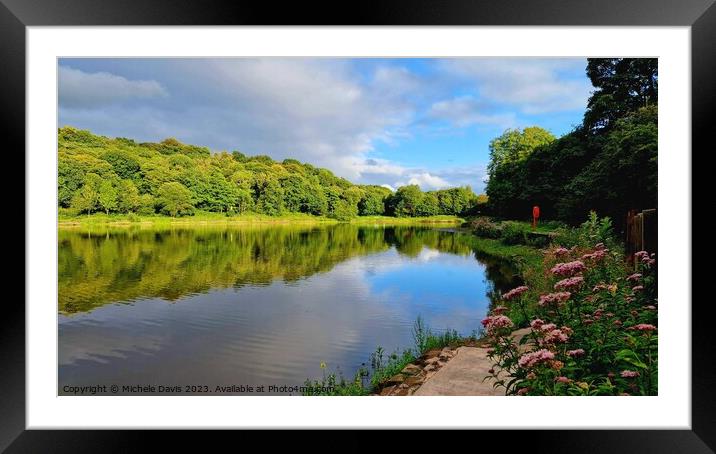 Yarrow Valley Country Park Framed Mounted Print by Michele Davis
