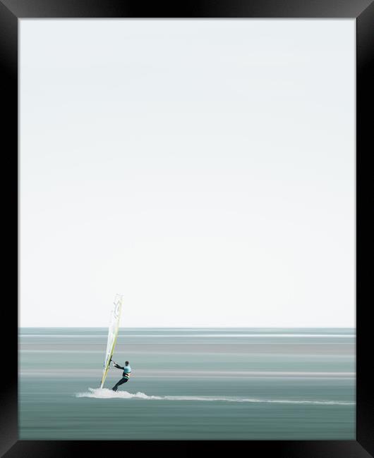 Kite Surfing Framed Print by Mark Jones