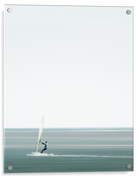 Kite Surfing Acrylic by Mark Jones